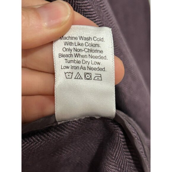 Coldwater Creek NWT Plum Linen Open-Front Cardigan Blazer Jacket Sz PXL - Picture 8 of 11